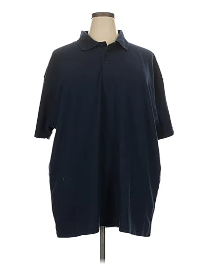 Pre-owned St. John's Bay Short Sleeve Polo Shirt In Blue