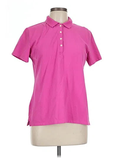 Pre-owned St. John's Bay Short Sleeve Polo Shirt In Pink