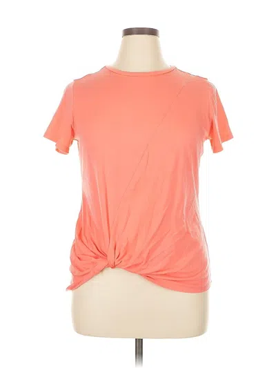 Pre-owned St. John's Bay Short Sleeve T-shirt In Orange