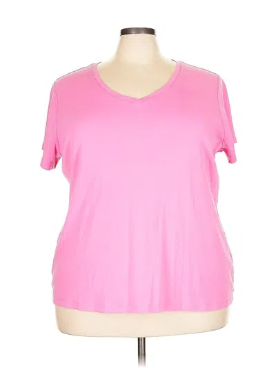 Pre-owned St. John's Bay Short Sleeve T-shirt In Pink