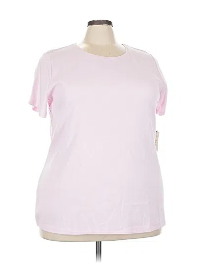 St. John's Bay Short Sleeve T-shirt In Pink