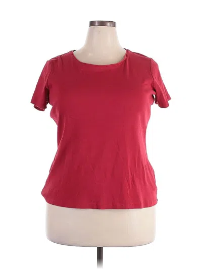 Pre-owned St. John's Bay Short Sleeve T-shirt In Red