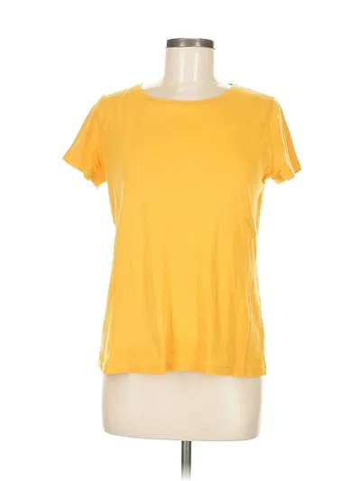 Pre-owned St. John's Bay Short Sleeve T-shirt In Yellow