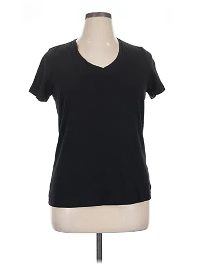 Pre-owned St. John's Bay Short Sleeve T-shirt In Black