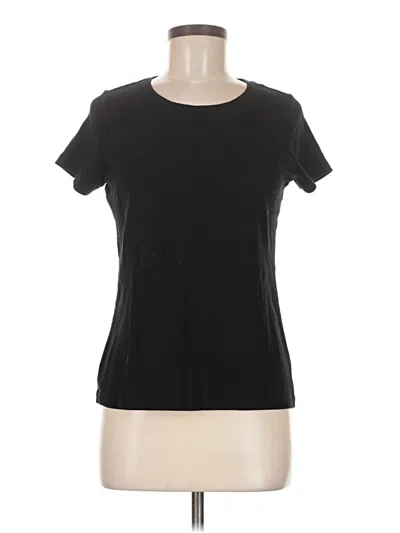 Pre-owned St. John's Bay Short Sleeve T-shirt In Black