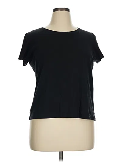 Pre-owned St. John's Bay Short Sleeve T-shirt In Black