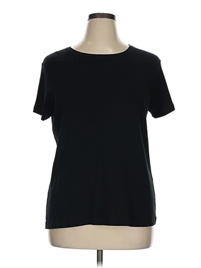 Pre-owned St. John's Bay Short Sleeve T-shirt In Black
