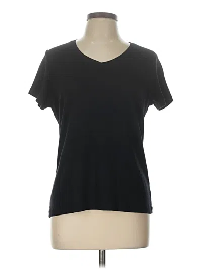 Pre-owned St. John's Bay Short Sleeve T-shirt In Black