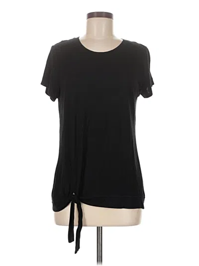 Pre-owned St. John's Bay Short Sleeve T-shirt In Black