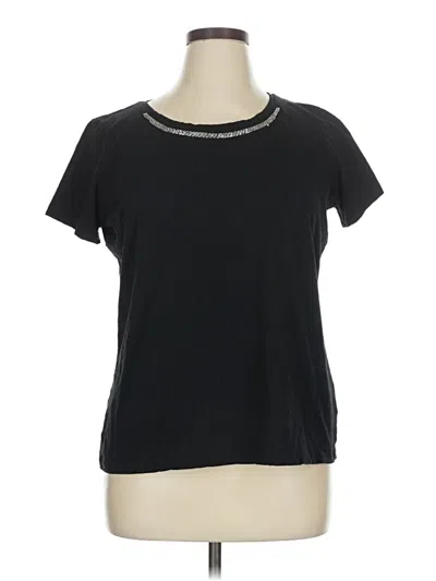 Pre-owned St. John's Bay Short Sleeve T-shirt In Black
