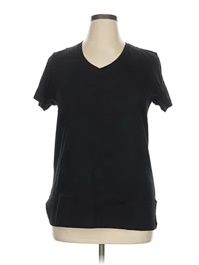 Pre-owned St. John's Bay Short Sleeve T-shirt In Black