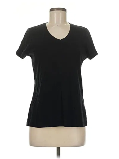 Pre-owned St. John's Bay Short Sleeve T-shirt In Black