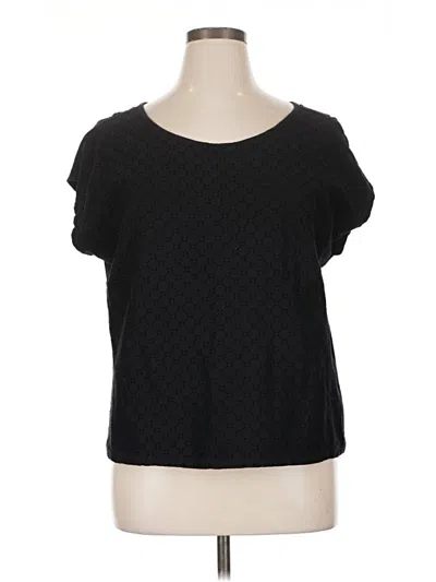 Pre-owned St. John's Bay Short Sleeve T-shirt In Black