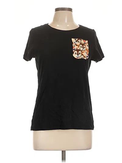 Pre-owned St. John's Bay Short Sleeve T-shirt In Black