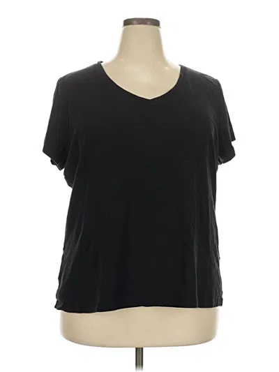 Pre-owned St. John's Bay Short Sleeve T-shirt In Black