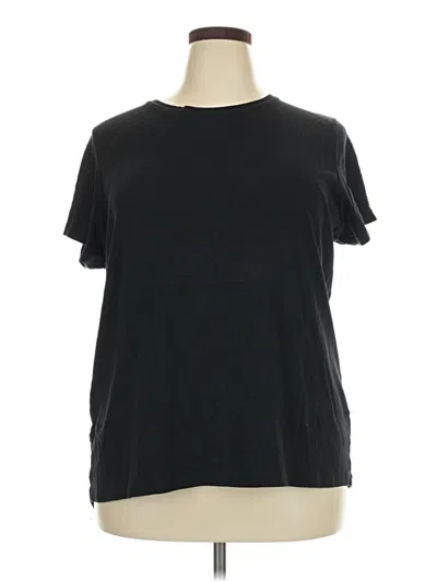 Pre-owned St. John's Bay Short Sleeve T-shirt In Black