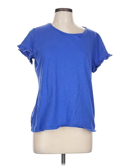 Pre-owned St. John's Bay Short Sleeve T-shirt In Blue