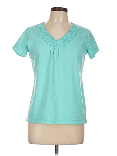 Pre-owned St. John's Bay Short Sleeve T-shirt In Blue