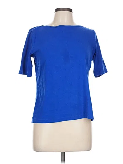 Pre-owned St. John's Bay Short Sleeve T-shirt In Blue