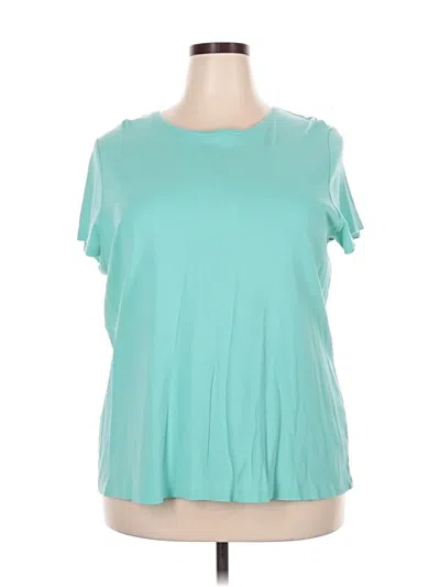 Pre-owned St. John's Bay Short Sleeve T-shirt In Blue