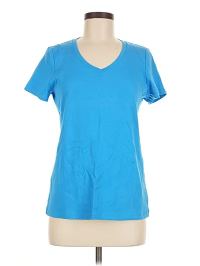 Pre-owned St. John's Bay Short Sleeve T-shirt In Blue