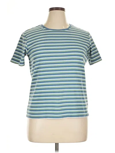 Pre-owned St. John's Bay Short Sleeve T-shirt In Blue