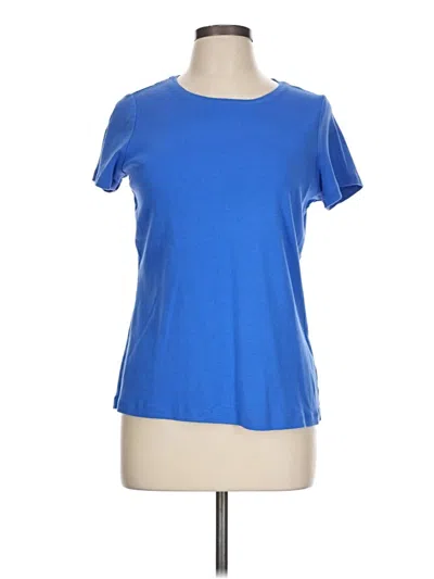 Pre-owned St. John's Bay Short Sleeve T-shirt In Blue