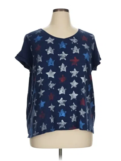 Pre-owned St. John's Bay Short Sleeve T-shirt In Blue