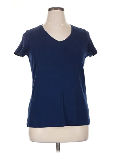 Pre-owned St. John's Bay Short Sleeve T-shirt In Blue