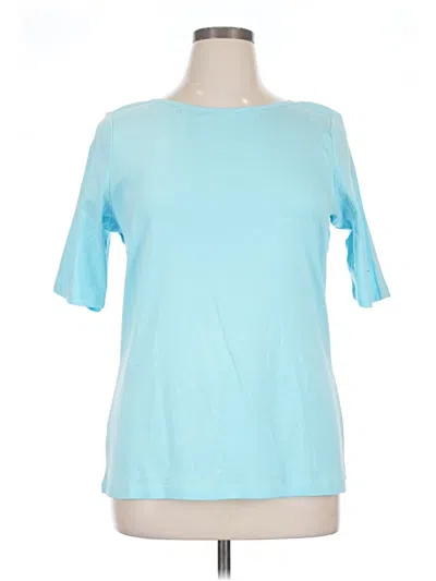 Pre-owned St. John's Bay Short Sleeve T-shirt In Blue