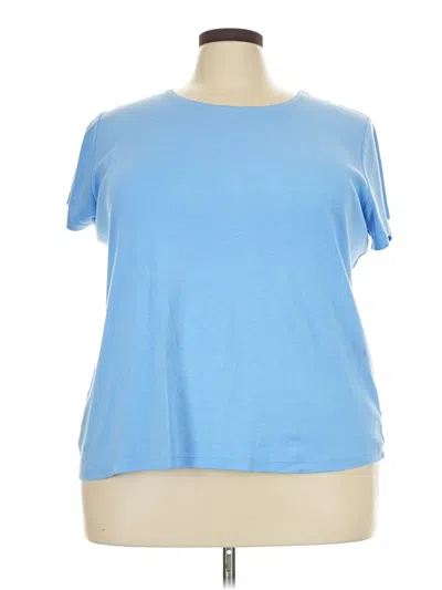 Pre-owned St. John's Bay Short Sleeve T-shirt In Blue