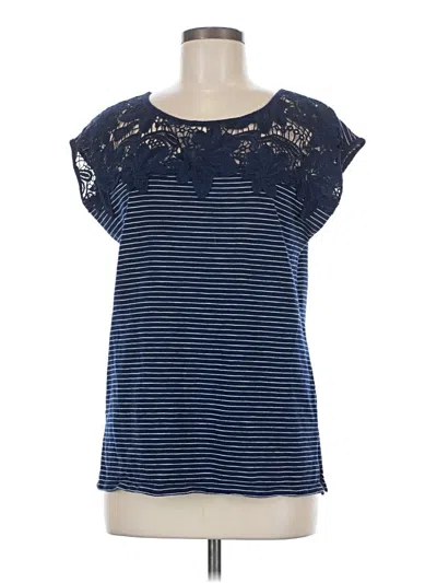 Pre-owned St. John's Bay Short Sleeve T-shirt In Blue