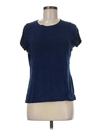 Pre-owned St. John's Bay Short Sleeve T-shirt In Blue