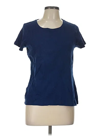 Pre-owned St. John's Bay Short Sleeve T-shirt In Blue