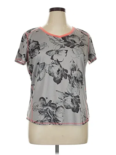 Pre-owned St. John's Bay Short Sleeve T-shirt In Gray