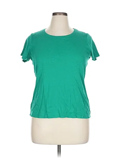 Pre-owned St. John's Bay Short Sleeve T-shirt In Green