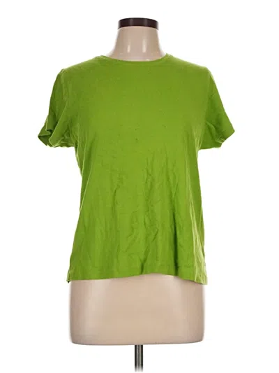 Pre-owned St. John's Bay Short Sleeve T-shirt In Green