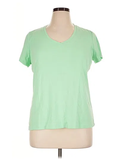 Pre-owned St. John's Bay Short Sleeve T-shirt In Green