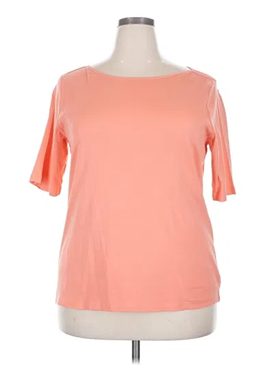 Pre-owned St. John's Bay Short Sleeve T-shirt In Orange