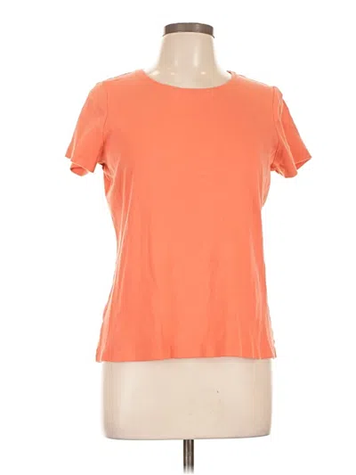 Pre-owned St. John's Bay Short Sleeve T-shirt In Orange