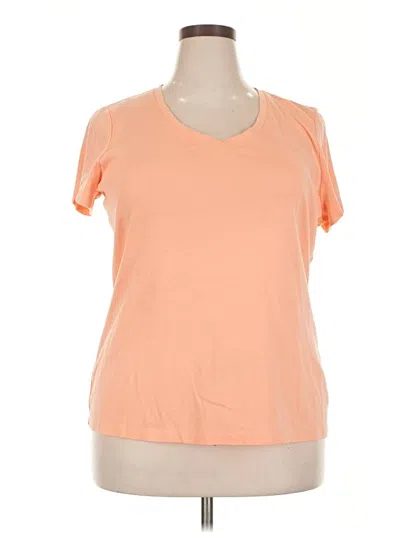 Pre-owned St. John's Bay Short Sleeve T-shirt In Orange