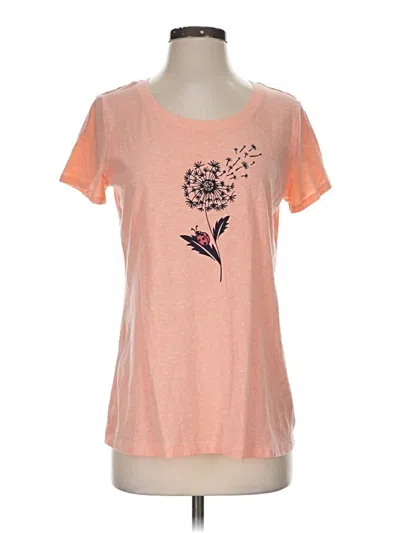 Pre-owned St. John's Bay Short Sleeve T-shirt In Orange