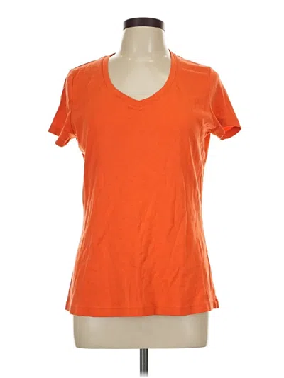 Pre-owned St. John's Bay Short Sleeve T-shirt In Orange