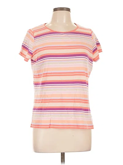 Pre-owned St. John's Bay Short Sleeve T-shirt In Pink