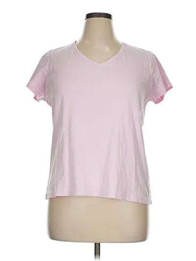 Pre-owned St. John's Bay Short Sleeve T-shirt In Pink