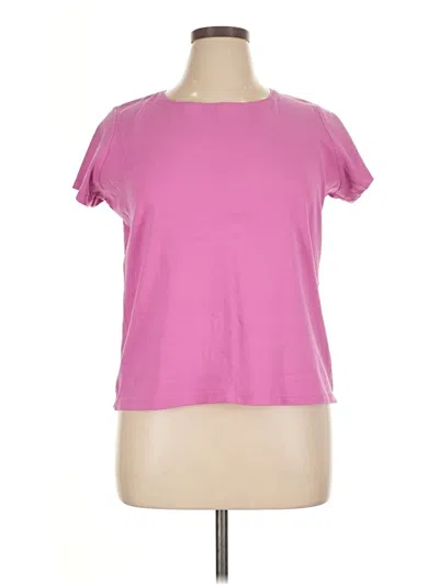 Pre-owned St. John's Bay Short Sleeve T-shirt In Pink