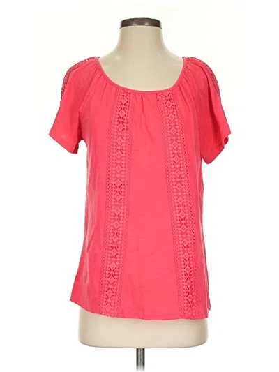 Pre-owned St. John's Bay Short Sleeve T-shirt In Pink