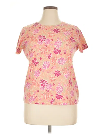 Pre-owned St. John's Bay Short Sleeve T-shirt In Pink