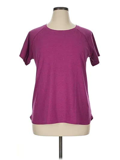 Pre-owned St. John's Bay Short Sleeve T-shirt In Purple
