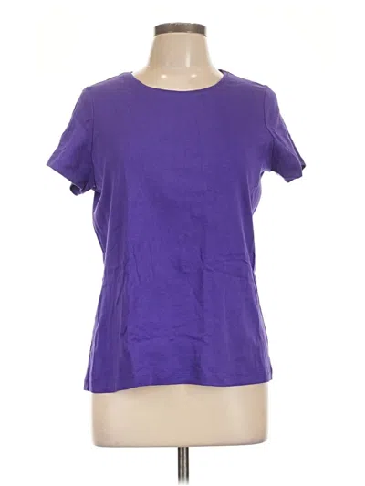 Pre-owned St. John's Bay Short Sleeve T-shirt In Purple